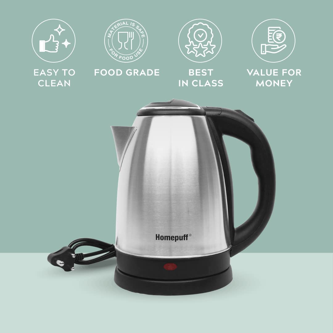 Pigeon by Stovekraft Amaze Plus Electric Kettle (14289) with Stainless  Steel Body, 1.5 litre, used for boiling Water, making tea and coffee,  instant