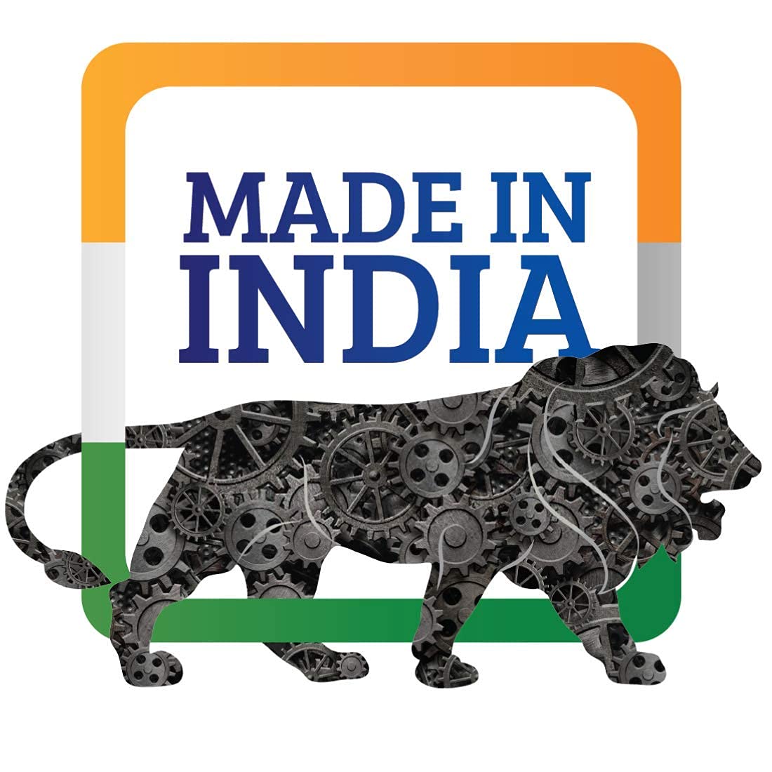 Make India Lion Logo Black Logo Stock Illustration 2044809053 | Shutterstock