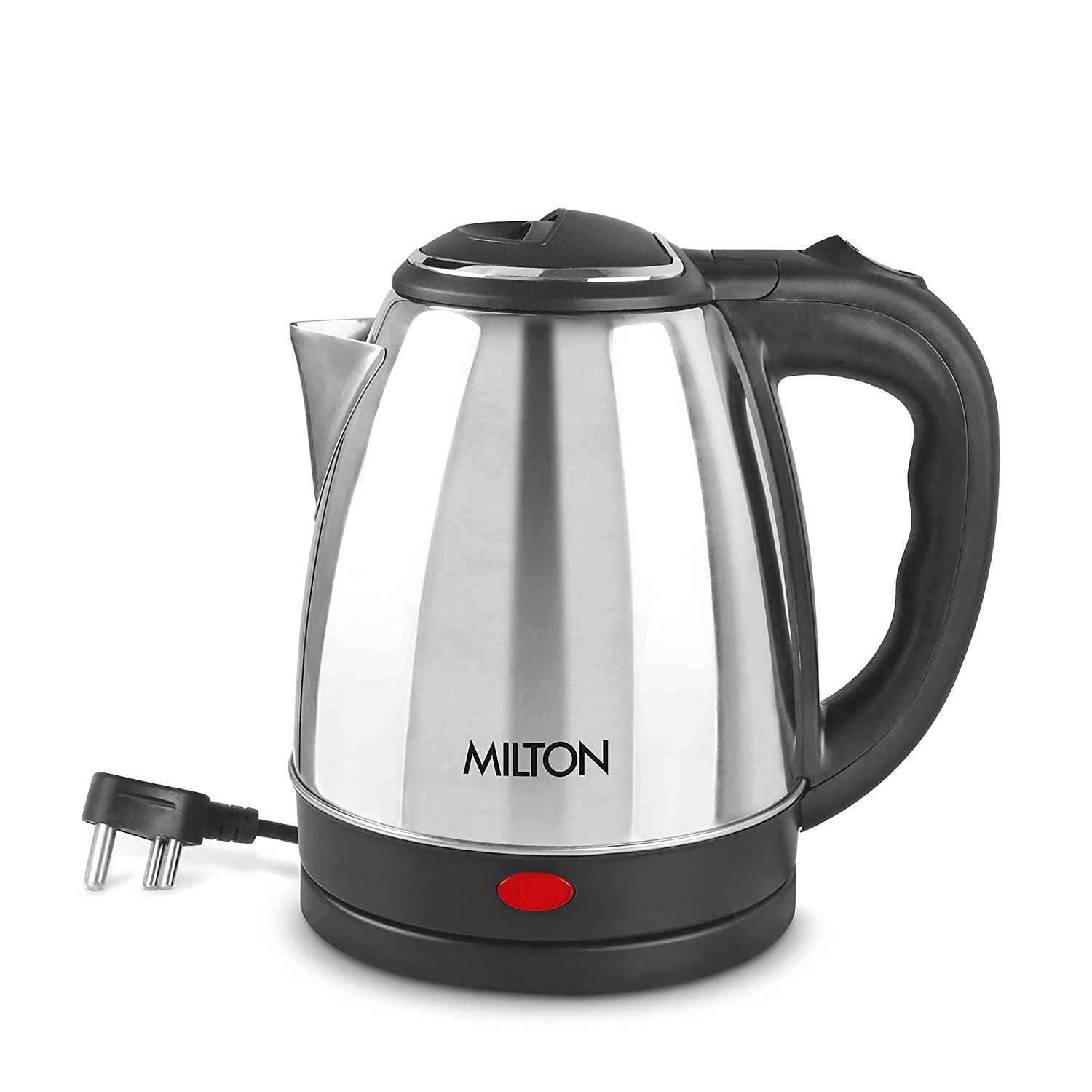 Milton Go Electro 2.0 Stainless Steel Electric Kettle, 1 Piece, 2 Litres,  Silver, Power Indicator, 1500 Watts, Auto Cut-off, Detachable 360  Degree Connector