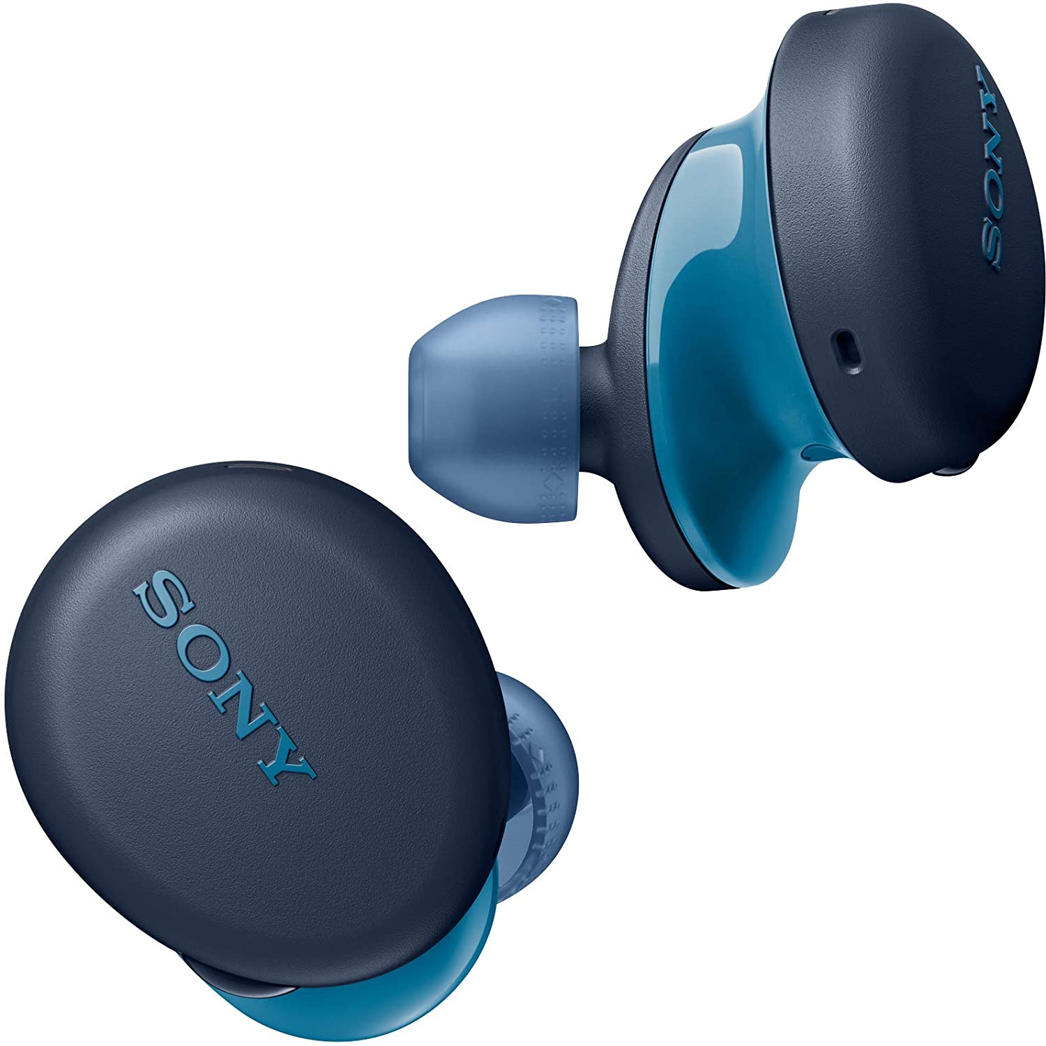 Sony WF XB700 Bluetooth Truly Wireless in Ear Earbuds with Mic Extra Bass with 18 Hours Battery Life for Phone Calls Quick Charge Ver 5.0 Blue