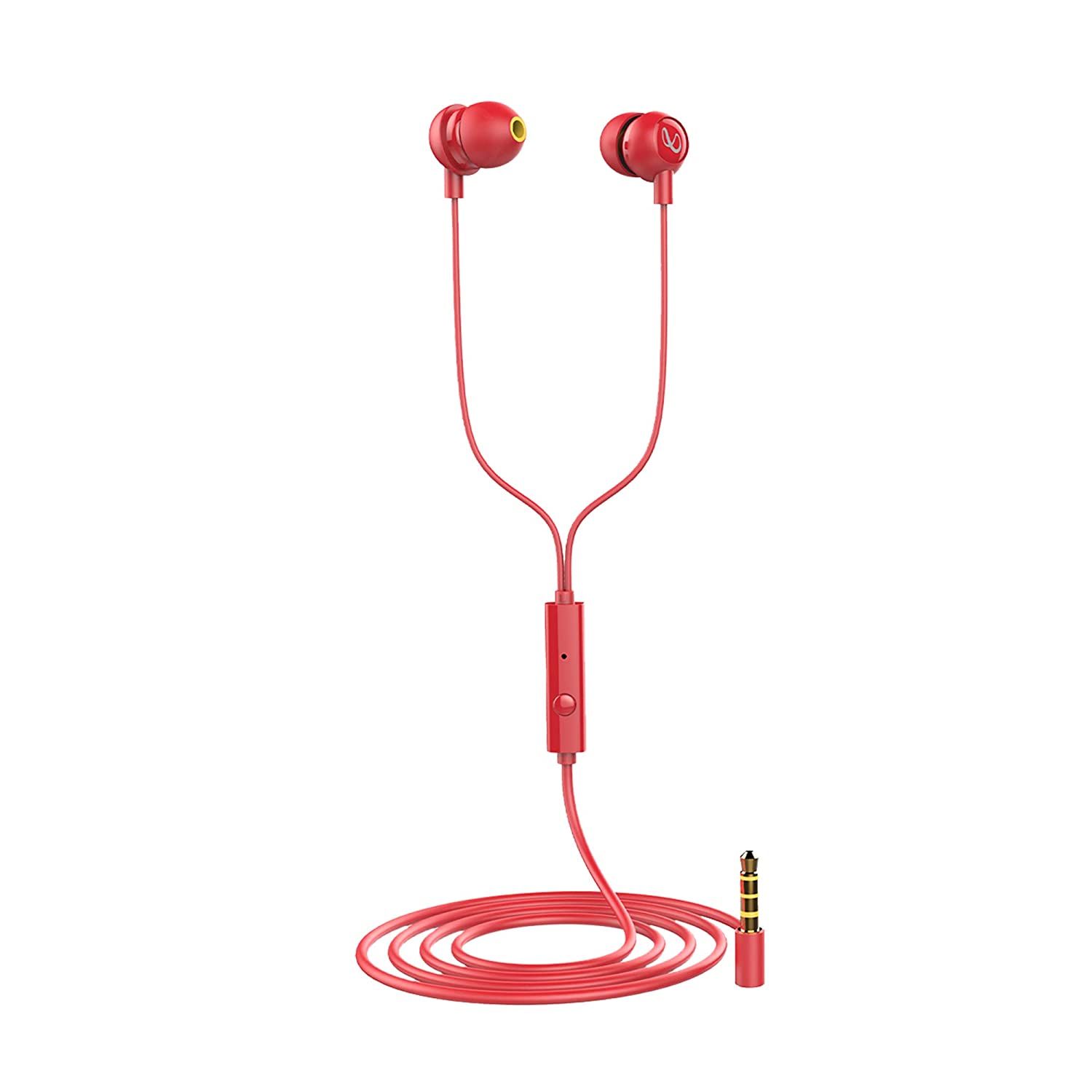 Infinity Zip 20 Wired in Ear Earphones with Mic (Red) – DAILY DEALS 365