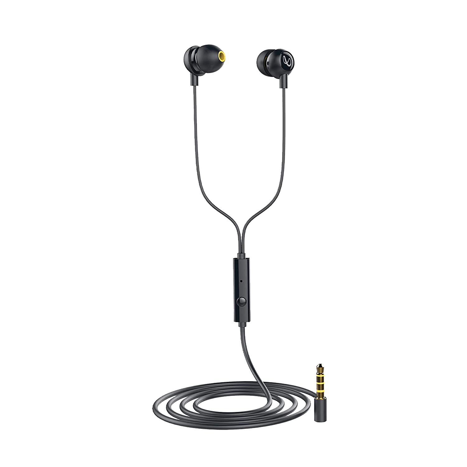 Infinity Zip 20 Wired in Ear Earphones with Mic (Black) – DAILY
