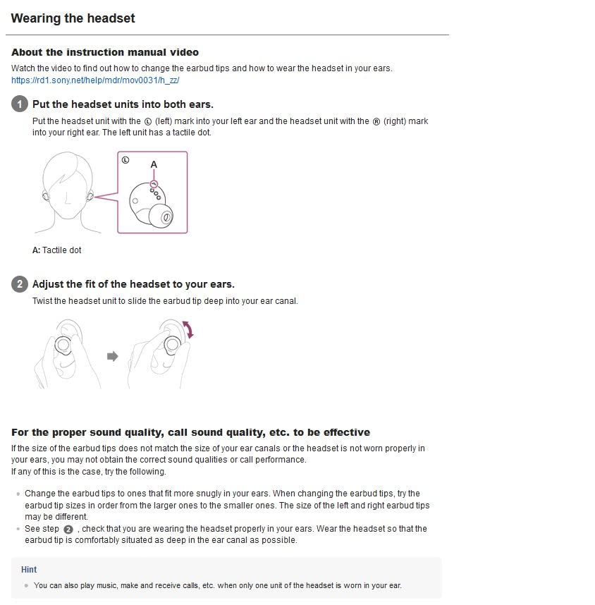 Sony wireless earbuds 2025 wf xb700 instructions