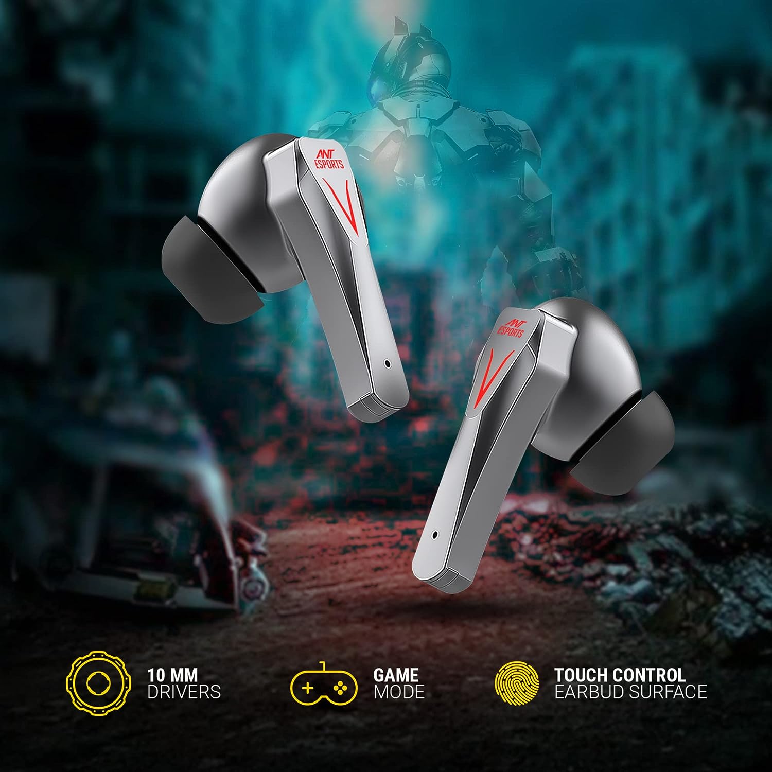 Ant Esports Infinity Plus TWS True Wireless Earbuds Low Latency