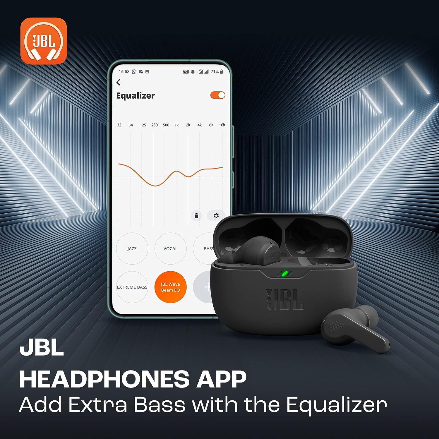 JBL Wave Beam True Wireless Earbuds - Beige