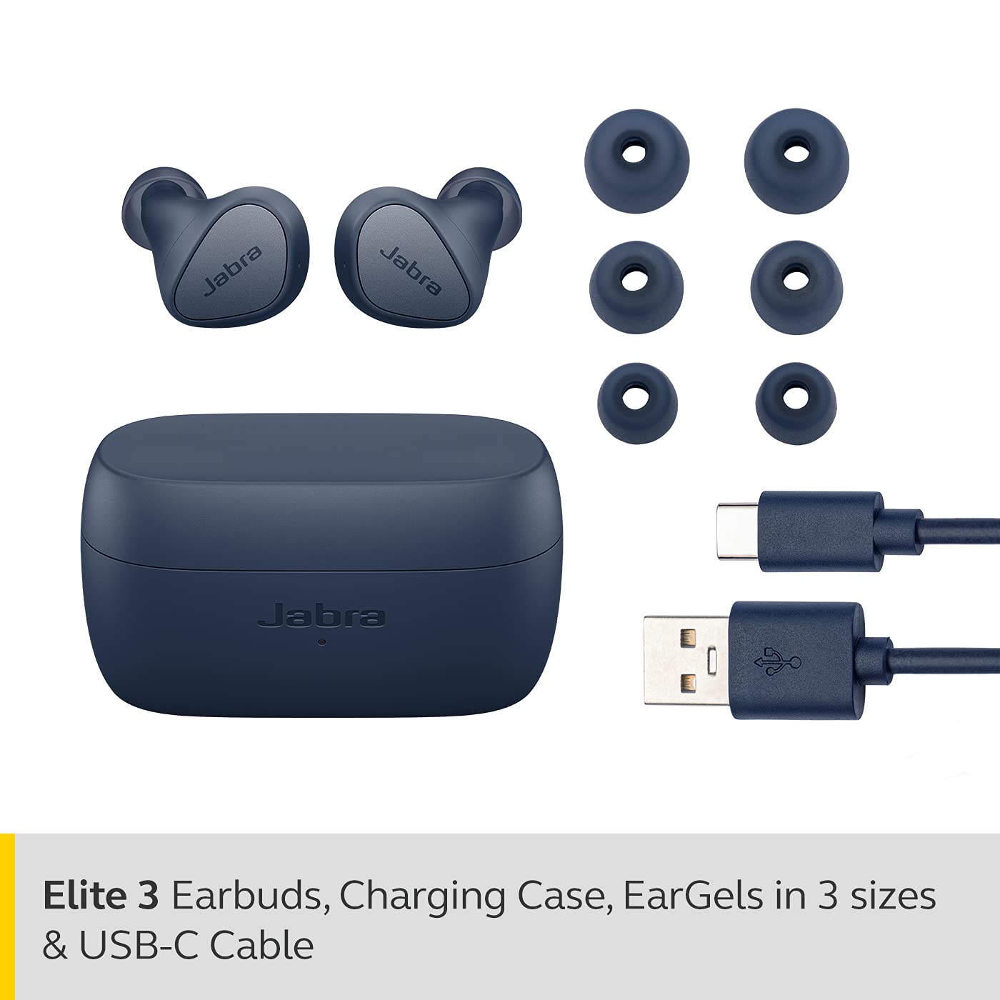  Jabra Elite 3 in Ear Wireless Bluetooth Earbuds – Noise  Isolating True Wireless Buds with 4 Built-in Microphones for Clear Calls,  Rich Bass, Customizable Sound, and Mono Mode - Light Beige : Electronics