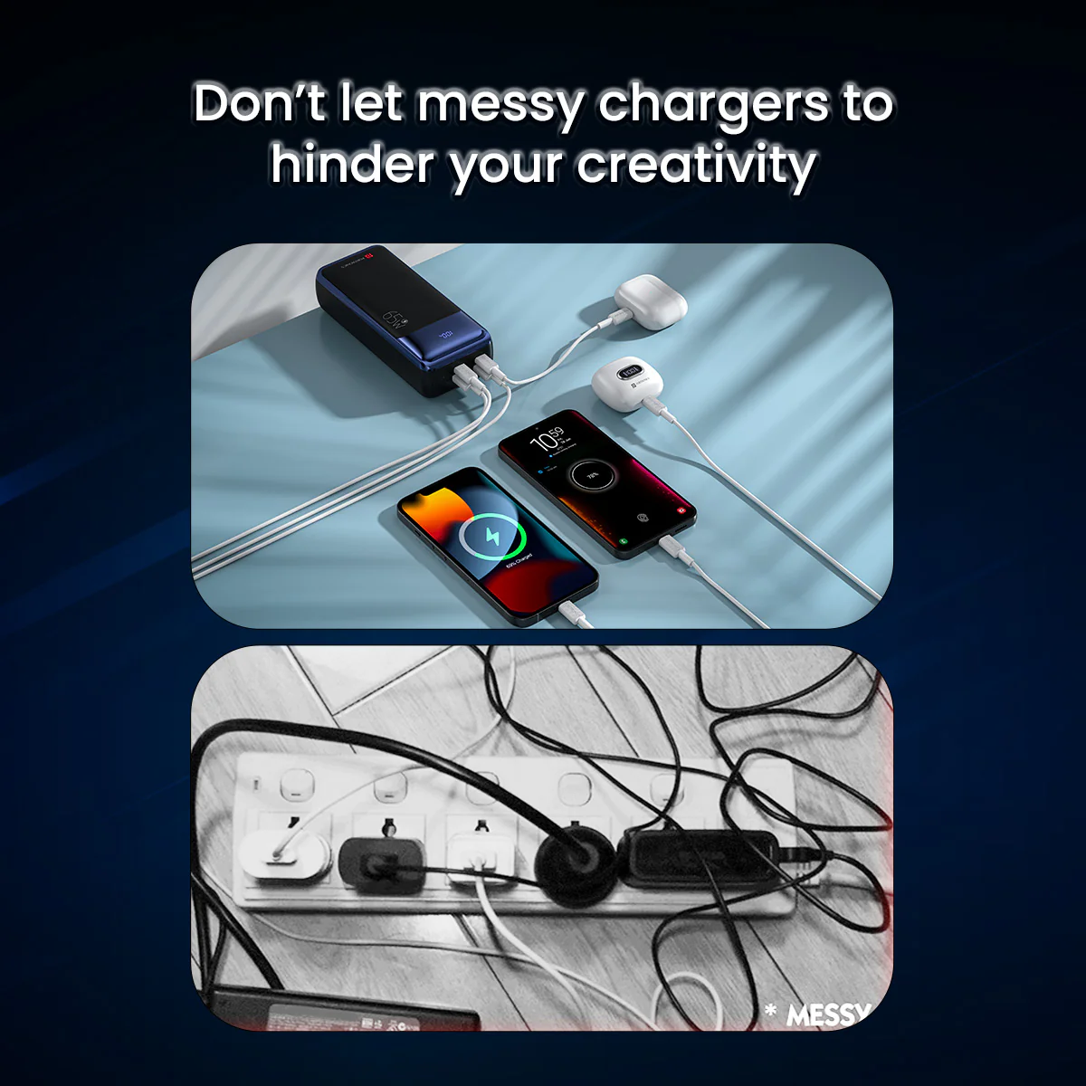 Portronics 27000 mAh 65 W Power Bank  (Black, Lithium Polymer, Fast Charging for Mobile, Laptop) - Image 4